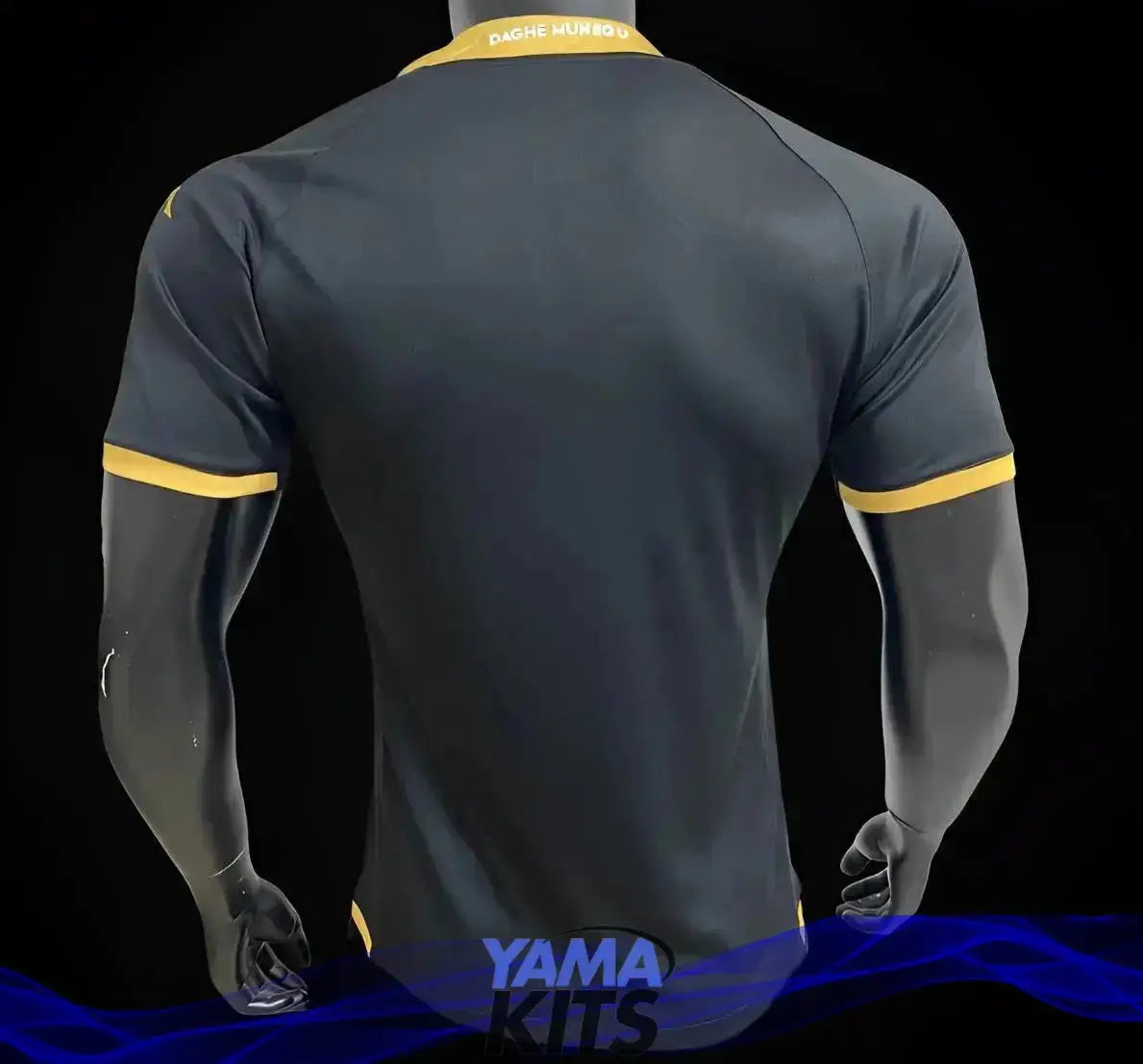 MAILLOT AS MONACO "THIRD" BLACK 2023/2024 Version Player YamaKits Foot