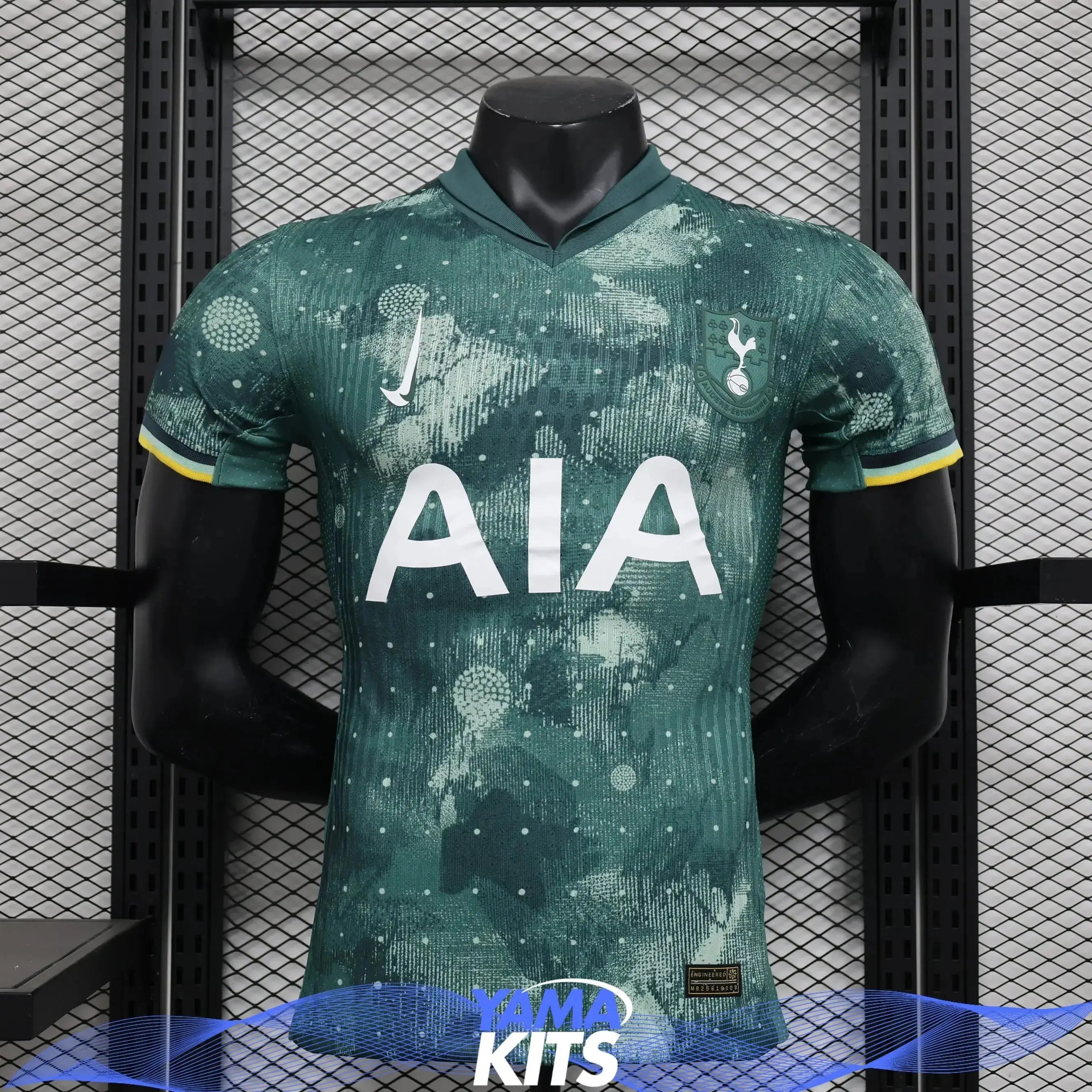 MAILLOT TOTTENHAM HOTSPUR THIRD "Vert" 2024/2025 Version Player YamaKits Foot