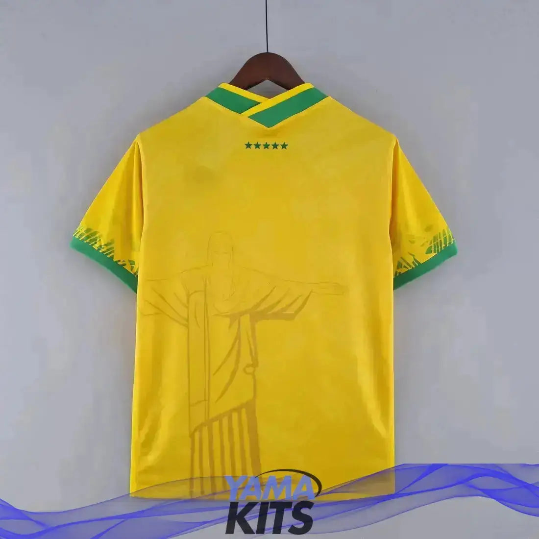 Maillot Brésil Concept jaune "Christ rédempteur" 2024/2025 YamaKits Foot