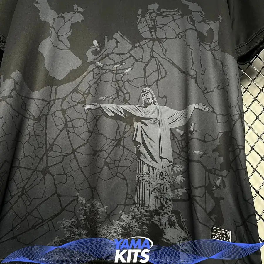 Maillot Brésil concept « Noir » 2024/2025 YamaKits Foot