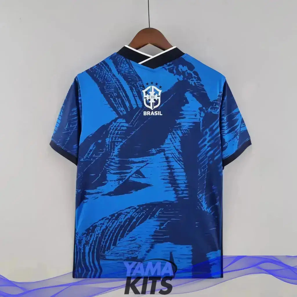 Maillot Brésil concept "bleu" 2024/2025 YamaKits Foot