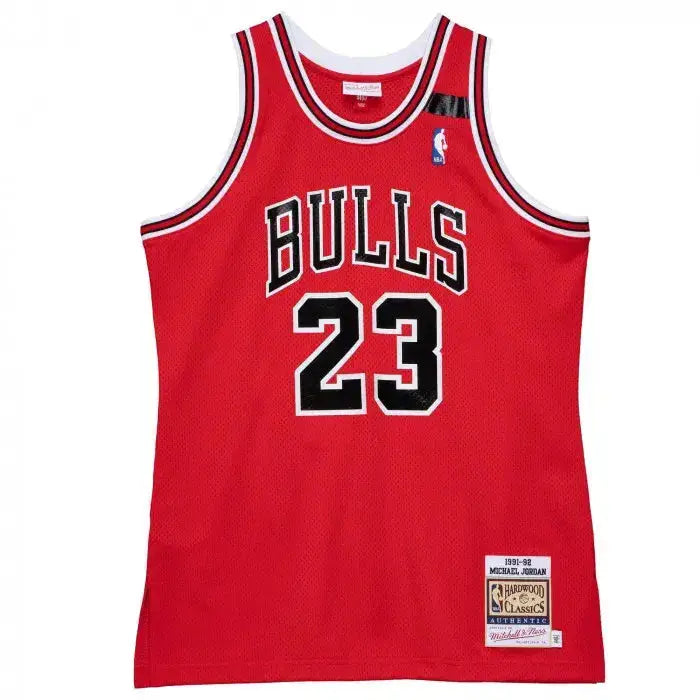 Maillot NBA Michael Jordan Chicago Bulls Rouge 1991-92 Mitchell & Ness YamaBasketball