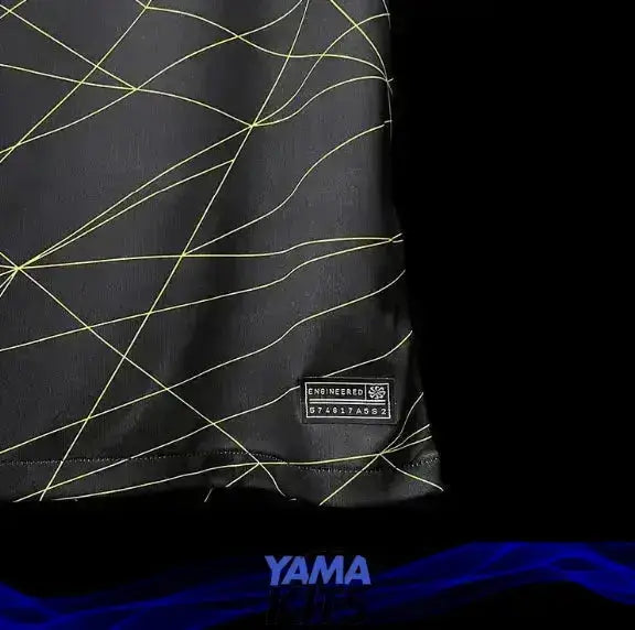 Maillot Paris Third « noir,jaune » 2022-2023 YamaKits Foot