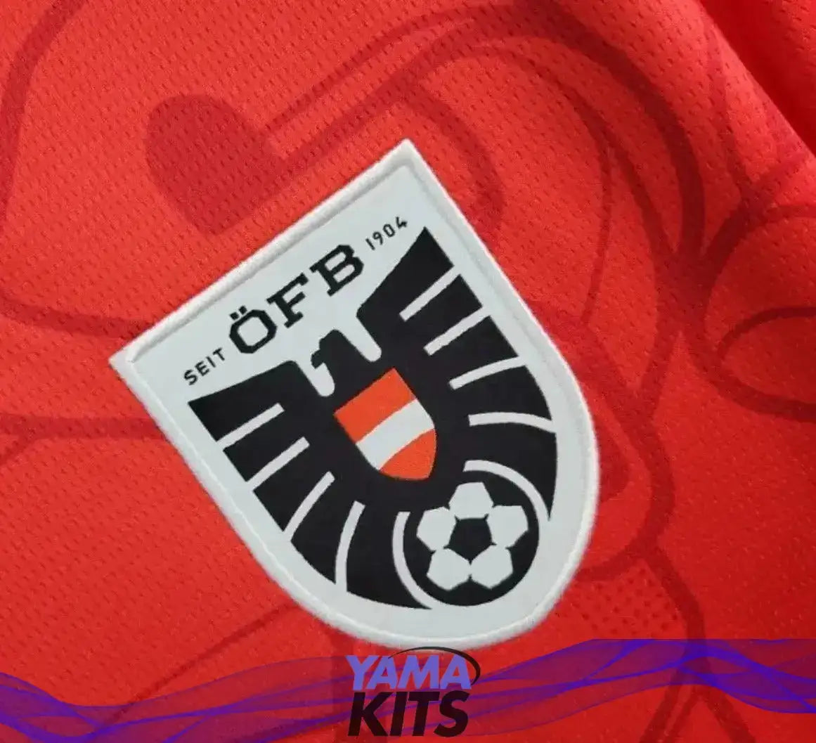 Maillot de l’Autriche Domicile « Rouge » Version Fan 2024/2025 YamaKits Foot