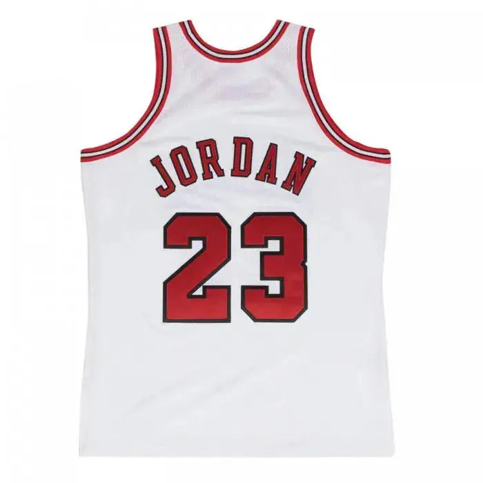 Maillot NBA Michael Jordan Chicago Bulls Blanc '97 Mitchell & Ness - Édition Domicile YamaBasketball