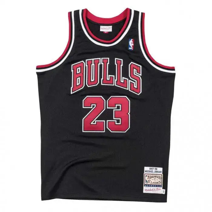 Maillot NBA Michael Jordan Chicago Bulls Noir '97 Mitchell & Ness - Édition Road YamaBasketball