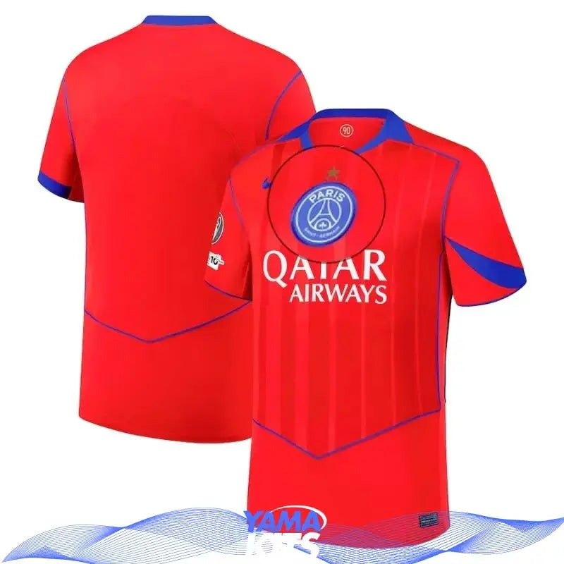 Maillot Paris SG « Rouge » Third avec étoile 2025/2026 Yamakits