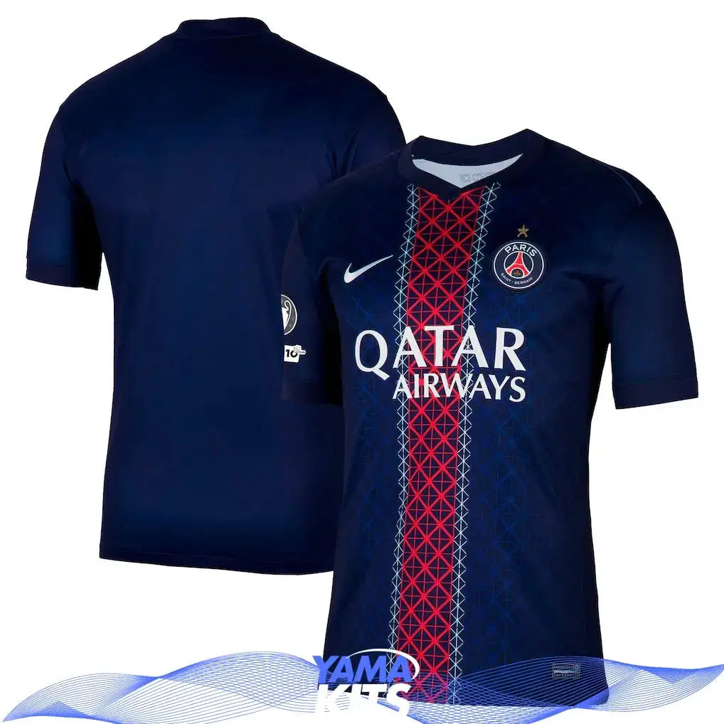Maillot Paris SG domicile « avec étoile » 2025/2026 Yamakits