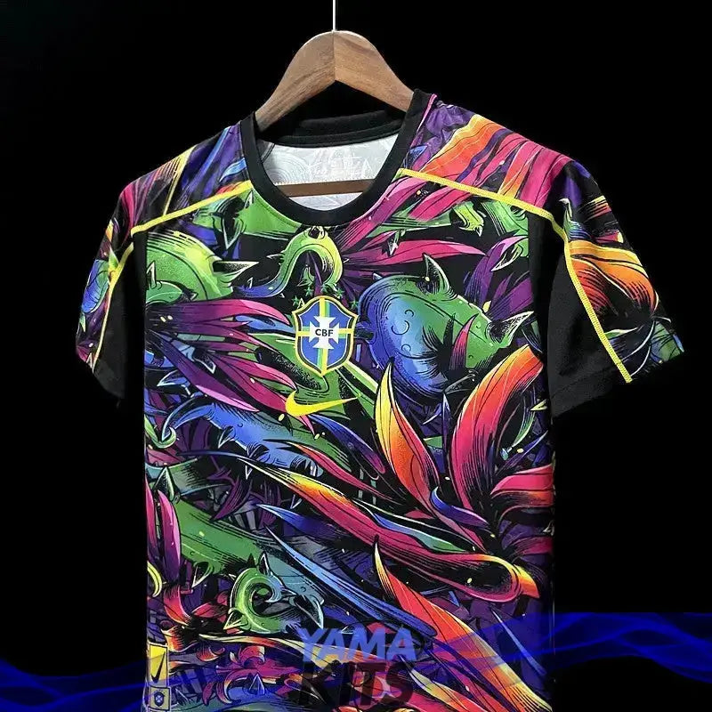 Maillot du Brésil "Multicolore" Concept 2025 YamaKits Foot